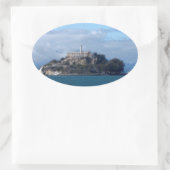 Sticker Ovale L'île d'Alcatraz (Sac)