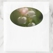 Sticker Ovale Lily De La Vallée Florale (Sac)