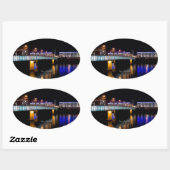 Sticker Ovale Linz, Austria (Feuille)