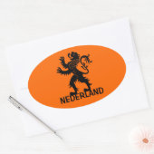 Sticker Ovale Lion Nederland (Enveloppe)