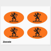 Sticker Ovale Lion Nederland (Feuille)