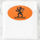 Sticker Ovale Lion Nederland (Sac)