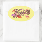 STICKER OVALE LIP KISSES (Sac)