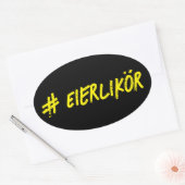 Sticker Ovale Liqueur d'oeufs (Enveloppe)