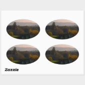 Sticker Ovale L'Irlande est belle (Feuille)