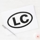 Sticker Ovale Little Compton, RI LC (Enveloppe)