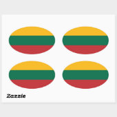 Sticker Ovale Lituanie (Feuille)