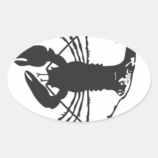 STICKER OVALE LOBSTER CAPE COD (Devant)