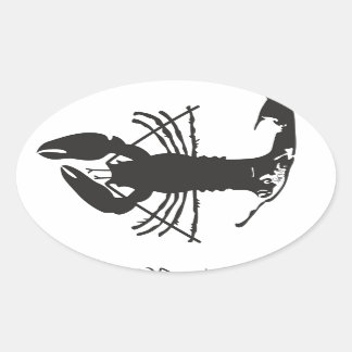 STICKER OVALE LOBSTER CAPE COD