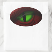 Sticker Ovale L'oeil du Dragon (Sac)