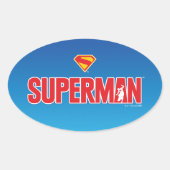 Sticker Ovale Logo classique Superman Bold (Devant)