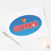 Sticker Ovale Logo classique Superman Bold (Enveloppe)