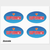 Sticker Ovale Logo classique Superman Bold (Feuille)