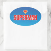 Sticker Ovale Logo classique Superman Bold (Sac)