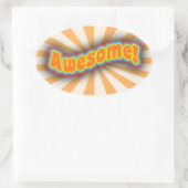 Sticker Ovale Logo d'Art Slogan Wild (Sac)