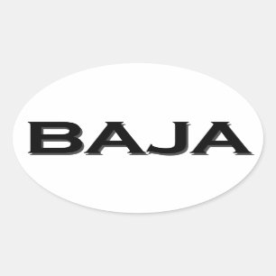 Sticker Ovale Logo de Baja Oval