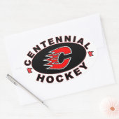 Sticker Ovale Logo de hockey du Centenaire (Enveloppe)