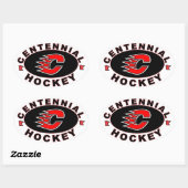 Sticker Ovale Logo de hockey du Centenaire (Feuille)