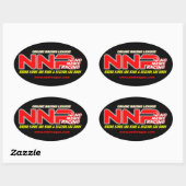 Sticker Ovale Logo de la ligue ovale NNR (Feuille)