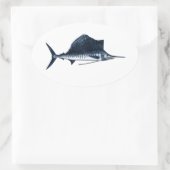 Sticker Ovale Logo de la mer (Sac)