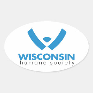 Sticker Ovale Logo de la Wisconsin Humane Society 2015