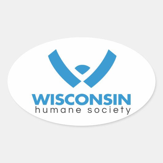 Sticker Ovale Logo de la Wisconsin Humane Society 2015 (Devant)