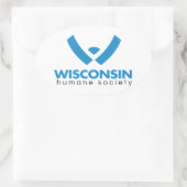 Sticker Ovale Logo de la Wisconsin Humane Society 2015 (Sac)