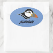 Sticker Ovale Logo de Pittsburgh Puffins (Sac)