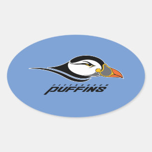 Sticker Ovale Logo de Pittsburgh Puffins