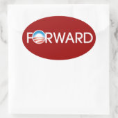 Sticker Ovale Logo d'Obama pour l'avenir (Sac)