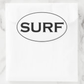 Sticker Ovale Logo d'ovale de SURF (Sac)