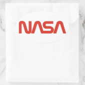 Sticker Ovale Logo du ver de la NASA (Sac)