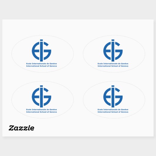 Sticker Ovale Logo Ecolint (Feuille)