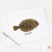 Sticker Ovale Logo Flounder (Enveloppe)