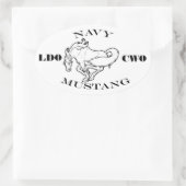 Sticker Ovale Logo LDO/CWO de la Marine (Sac)