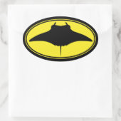 Sticker Ovale Logo Manta Ray (Sac)