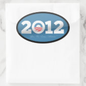 Sticker Ovale Logo officiel Obama 2012 (Sac)