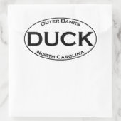 Sticker Ovale Logo ovale de Duck North Carolina (Sac)