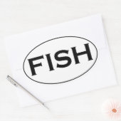 Sticker Ovale Logo ovale FISH (Enveloppe)