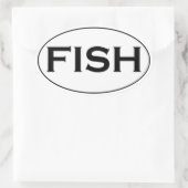 Sticker Ovale Logo ovale FISH (Sac)