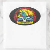 Sticker Ovale Logo père Noël Cruz Shave Ice (Sac)