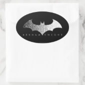 Sticker Ovale Logo Pixel Batman Arkham Knight (Sac)