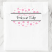 Sticker Ovale Logo Pois-Business Rose (Sac)