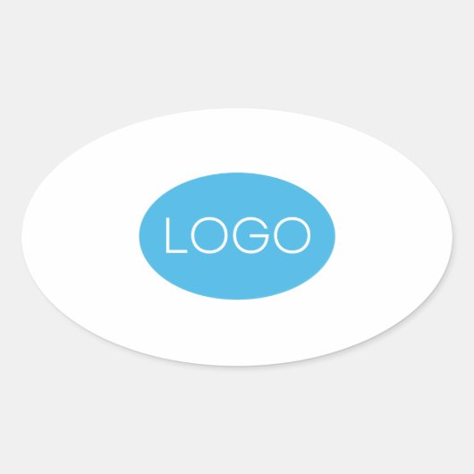 Sticker Ovale Logo professionnel personnalisé (Devant)