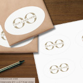 Sticker Ovale Logo simple de l'entreprise