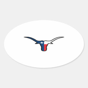 STICKER OVALE LONGHORN DE GRANDE TX