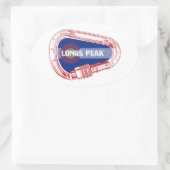 Sticker Ovale Longs Peak Escalade Carabiner (Sac)