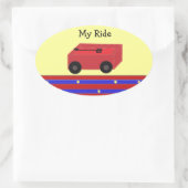 Sticker Ovale Lord Red Wagon (Sac)