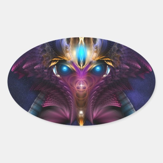 Sticker Ovale L'Orkolon Starfield (Devant)