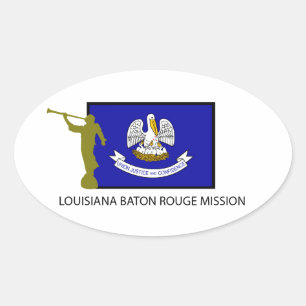 STICKER OVALE LOUISIANA BATON ROUGE MISSION LDS CTR